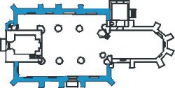 Plattegrond pseudobasiliek